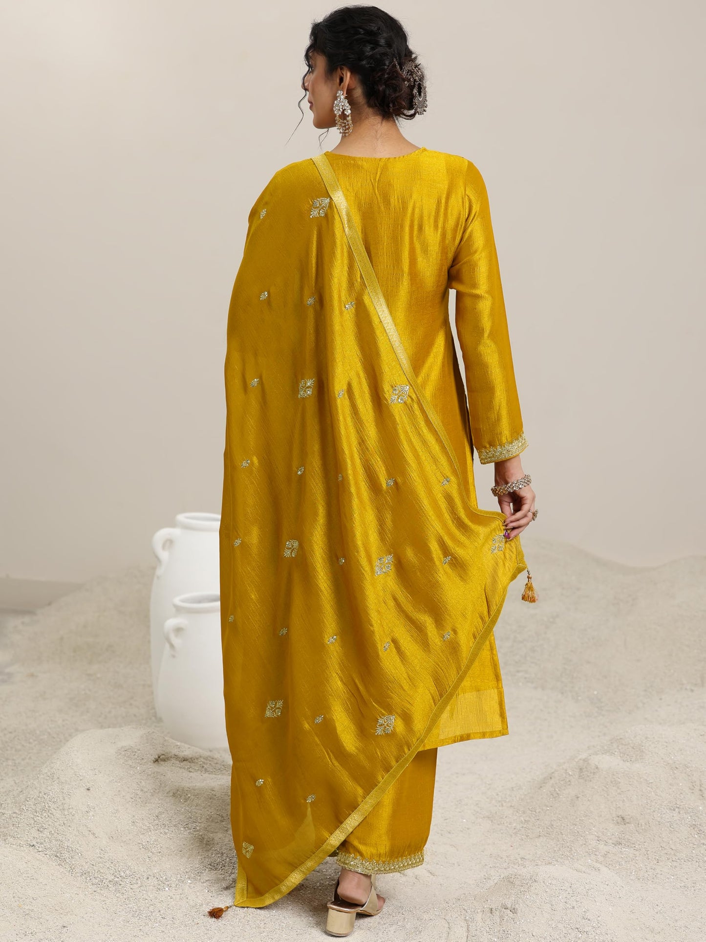 Libas WomenS Silk Blend Kurta Set (49511H