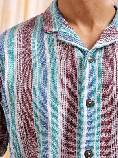 The Indian Garage Co Mens Relaxed Fit Shirt (0923-SHMKRS-04-01_Black