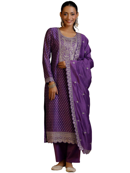 Libas WomenS Silk Blend Kurta Set (27687