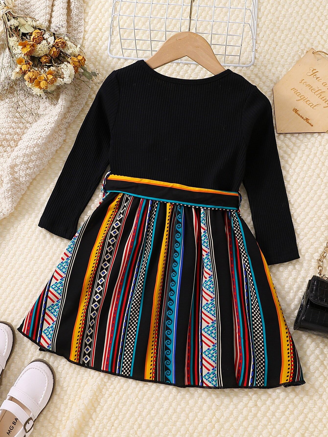 TAGAS Girls Dress || Girls Dress || Party Dress for Girls ||Fency Dress|| Frock || Girls Dress ||(KD) Black