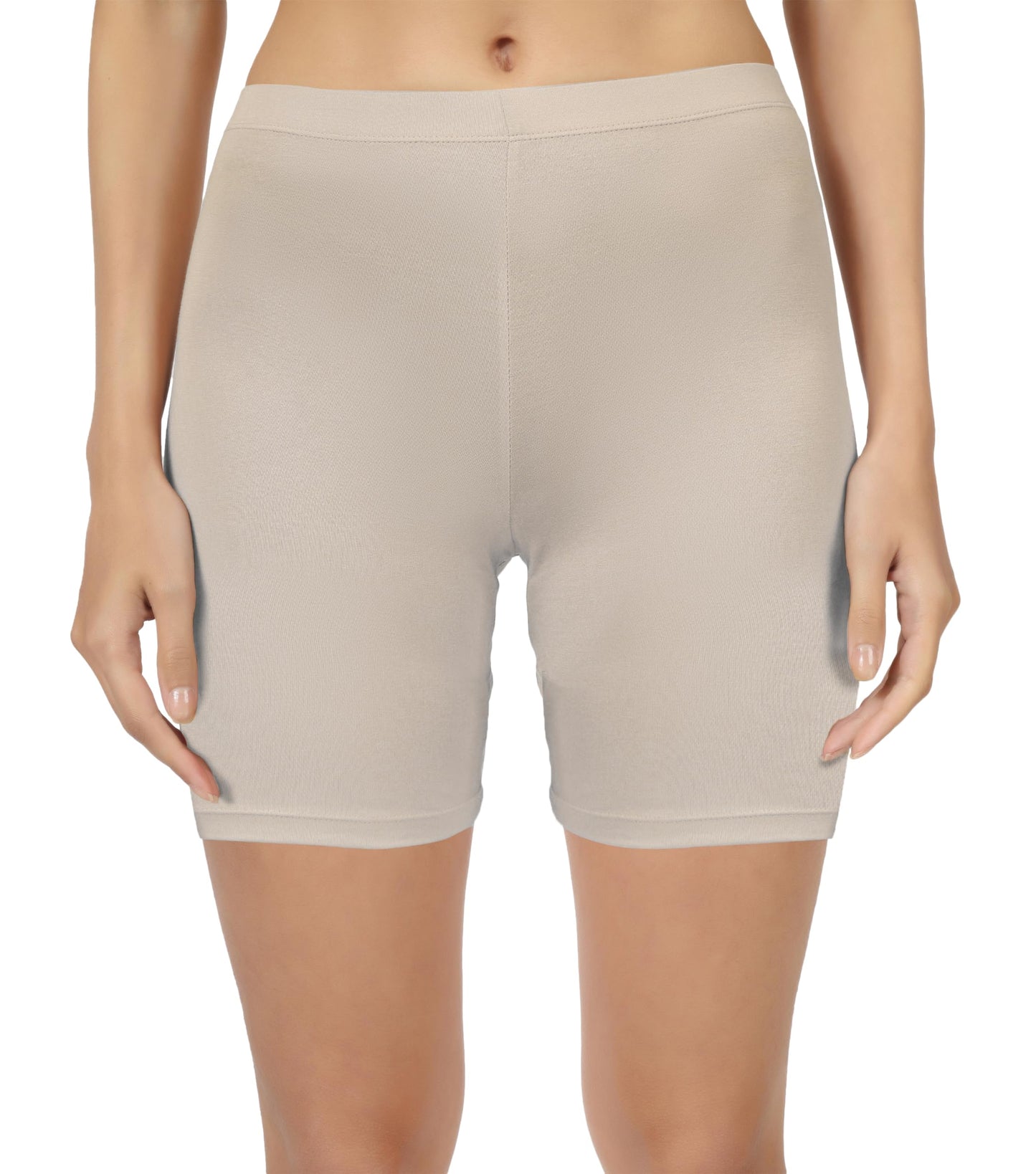 SHODOX Womens Anti Bacterial Cycling Shorts, Under Skirt Biker Shorts, High Waist Stretchable Yoga Shorts & Gym Workout Skin Fi