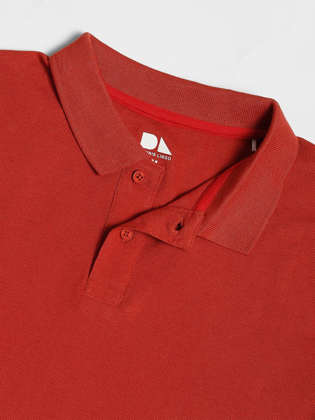 Dennis Lingo Mens Cotton Red Polo T-Shirt (Solid)