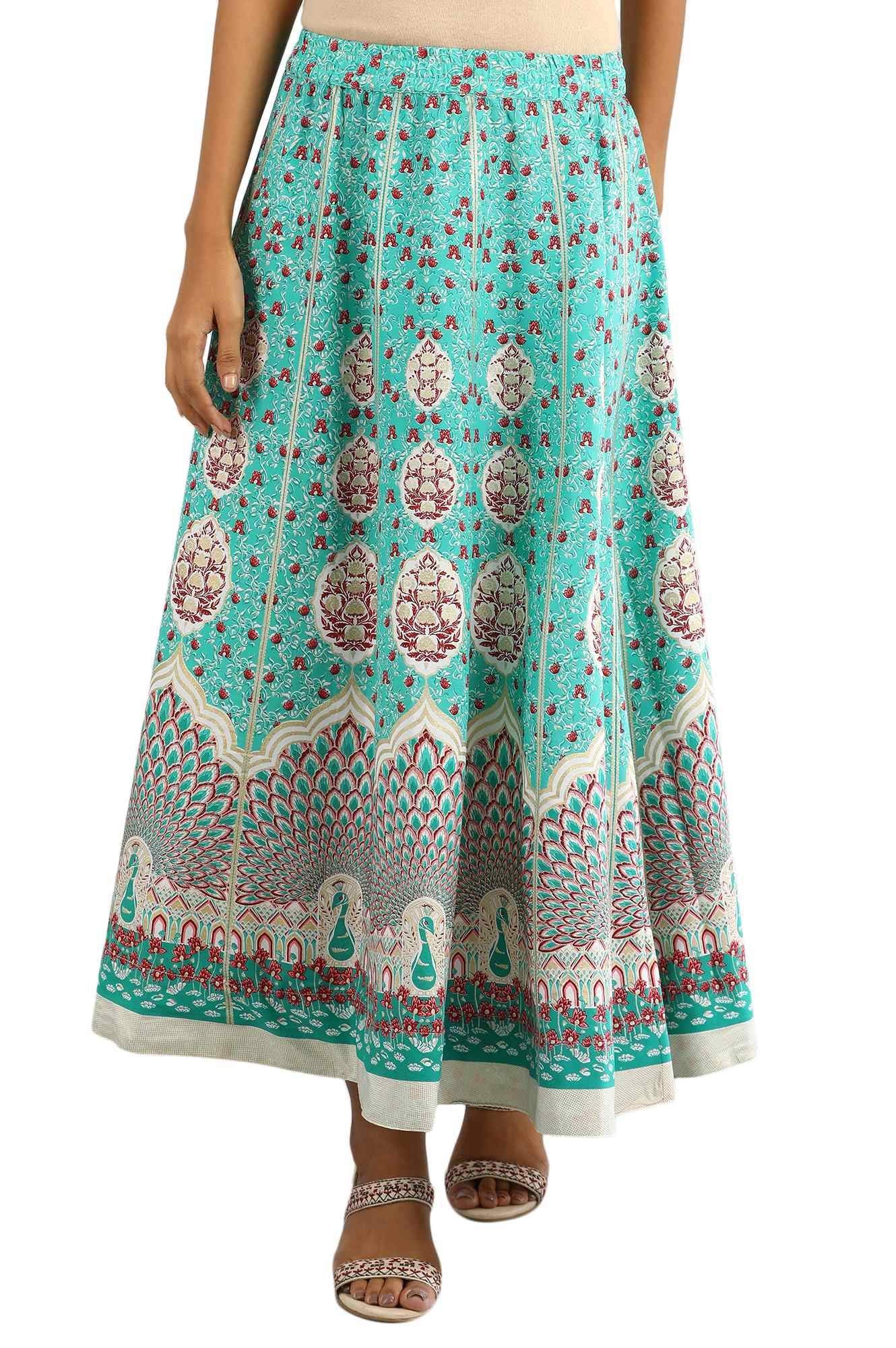 Aurelia Printed Strechable Skirt For Women |