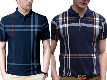 Noble Monk MenS (Combo Pack Of 2) -Regular Fit Polo T Shirt |Half Sleeves |Collar Tshirts |Casual Tshirt