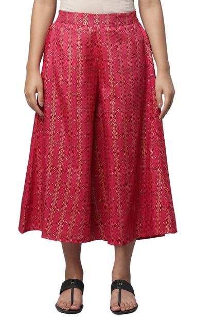 Aurelia Printed Strechable Culotte For Women | Ankle Length Culotte For Women