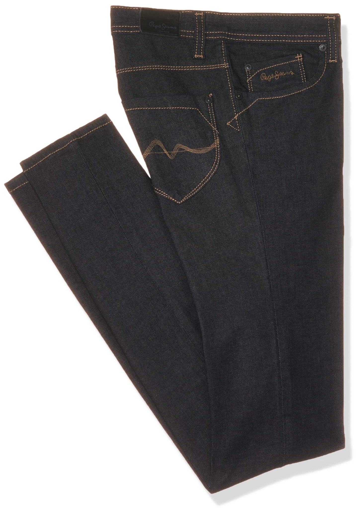 Pepe Jeans Pepe Mid Rise Jeans WomenS Regular Mid Rise Jeans (Pl202411G130_Blue_26)