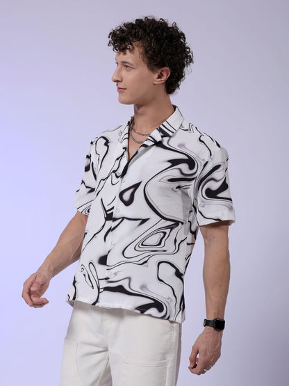 The Indian Garage Co Mens Relaxed Fit Shirt (0823-SHBCRS-10-01_White