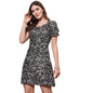 Oomph! Dress For Women Stylish| Summer Vacation Style |Floral Print Puff Sleeve Dress | Lightweight Flared Maxi For Casual & Hol