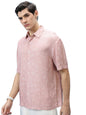 Ketch MenS Paisley Slim Fit Shirt (Khsh001673_Dusky Pink