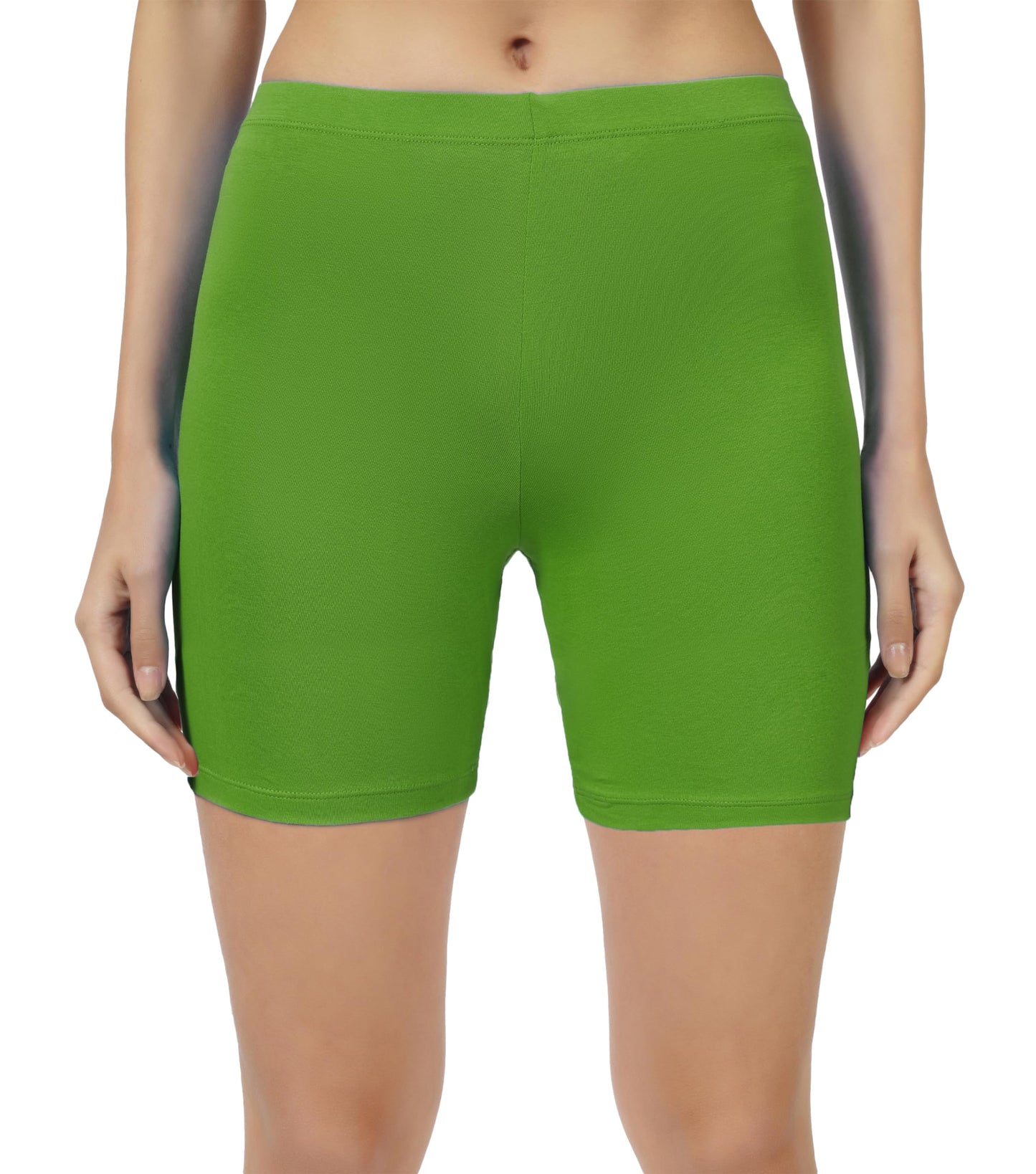 SHODOX Womens Anti Bacterial Cycling Shorts, Under Skirt Biker Shorts, High Waist Stretchable Yoga Shorts & Gym Workout Skin Fi