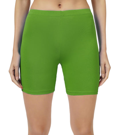 SHODOX Womens Anti Bacterial Cycling Shorts, Under Skirt Biker Shorts, High Waist Stretchable Yoga Shorts & Gym Workout Skin Fi