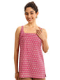 Libas Womens Printed Cotton Straight Kurti For Women Pink