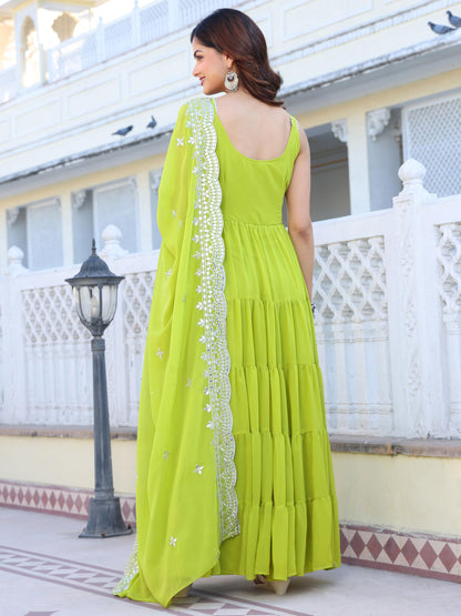 Fashion Basket Georgette Anarkali Dress For Women