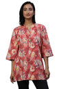 Aurelia WomenS Cotton Floral Regular Kurti (24Fea30438_Red