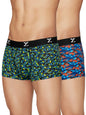 XYXX Mens Micro Modal Trunks - Shuffle Underwear for Men