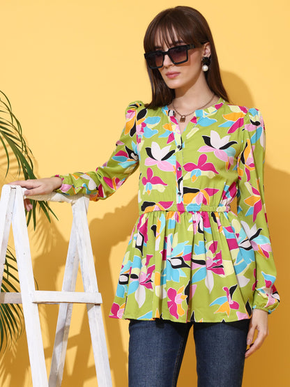 Sheetal Associates WomenS Top Shirt Stylish Trendy For Girls | Floral Printed Top | Lightweight Day Comfort