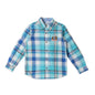 Pepe Jeans Arin Ls Yarn Dyed Twill Checks Shirt, Aqua, 12