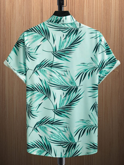 Shasmi Solid Regular Fit Fancy Casual Shirt for Men_Sea Green