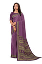 Vimla WomenS Premium Crepe Silk Saree With Unstitched Blouse Piece Floral Pattern And Plain Weave Type