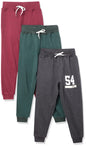 T2F Boys Regular Fit Printed Joggers Track Pant (Pack of 3)