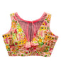 Vihu Fashion Womens Phanotm Silk Floral Sleeveless Saree Blouse