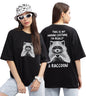 Kyda WomenS Cotton Printed Relaxed Fit T-Shirt (Pack Of 1)