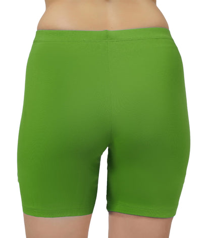 SHODOX Womens Anti Bacterial Cycling Shorts, Under Skirt Biker Shorts, High Waist Stretchable Yoga Shorts & Gym Workout Skin Fi