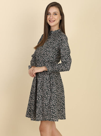 Tagas Women'S Polycotton Fit And Flare Standard Length Dress (Op-1-2001)
