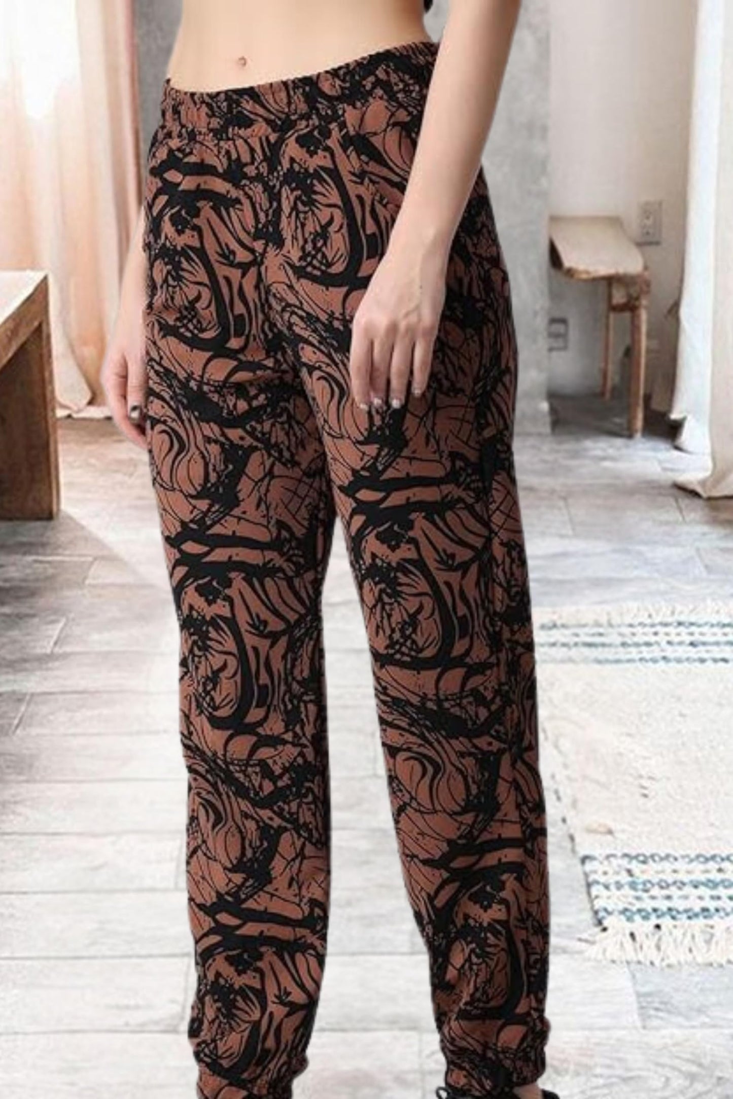 POPWINGS Casual Printed Joggers for Women || Latest Stylish Western Women Joggers for Summer || Pull-On Women Joggers Pants || W