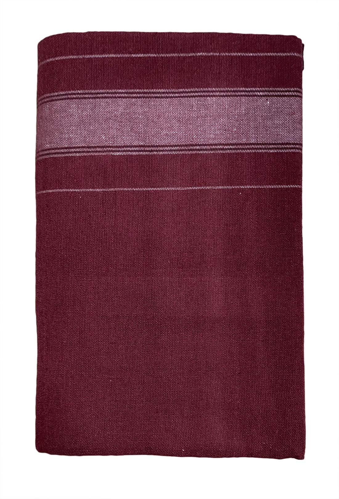 Prakasam Cotton Mens Colour Thalapathi Border Single Dhoti/Size1.28X2.00 Mtrs/Combo Pack Of 2 Dhoties
