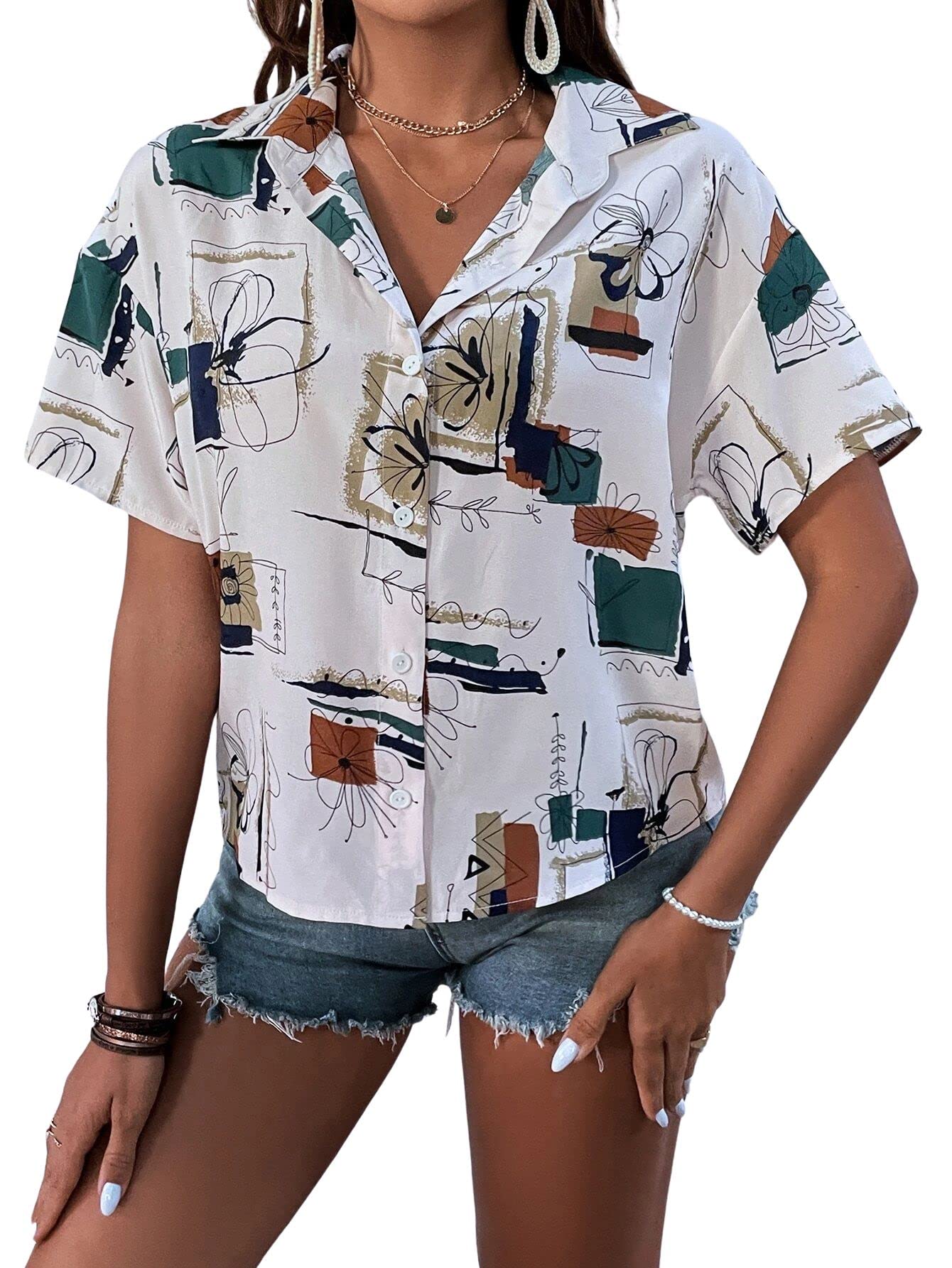 Dhruvi Trendz WomenS 2022 Fall Clothes Slub Rayon Trim Regular Fit Shirts Cap Sleeve Coller Neck Casual Plain Tops Blouse (Dt-W