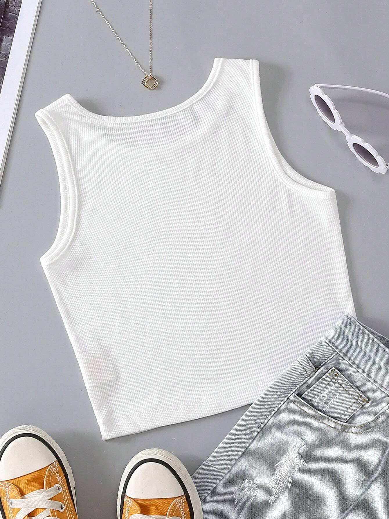 Toochki Top for Women | Lycra Top for Women | Crop Top for Women | White Top for Womens | Short Top for Women | Western Top for