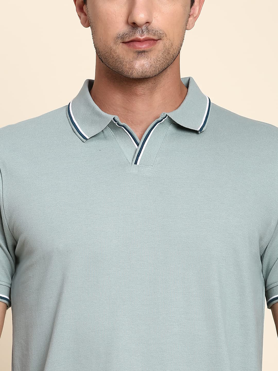 Dennis Lingo Mens Slim Fit Teal Polo T-Shirt