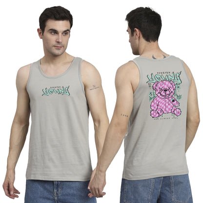 Peppyzone Mens Regular Fit Vest (TT-Teddy36FB40FB_Grey3