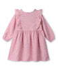 Abstract print ruffle dress LIGHT PINK