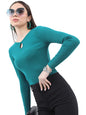 Ketch Cotton Blend WomenS Regular Fit Fashion Vest (Khtp000126_Green, Small