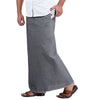 Prakasam Cotton Mens Premium Kfc Plain Welcro Pocket Dhoti (Kfc-Pln-Black)