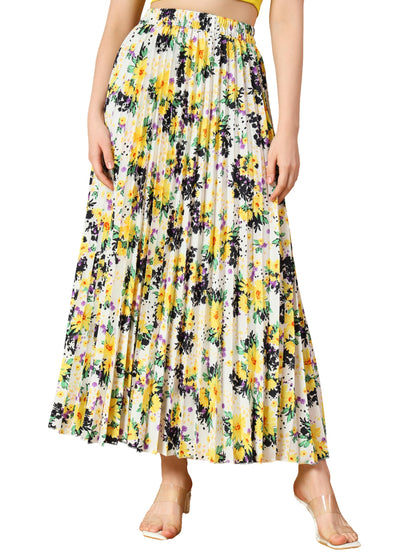 Kzully Crepe Western Skirt White
