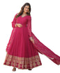 Fashion Basket Havy Georgette Embroidered Anarkali Dress For Women Pink