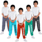 Kyda Kids 100% Cotton Printed Track Pant For Boys And Girls (Pack Of 5) Multicolour