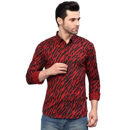 Rigo Rayon Printed Shirts for Men | Full Sleeves Hawaiian Regular Fit Mens Shirt | Casual Shirt | Beach | Party | Outing Wear S