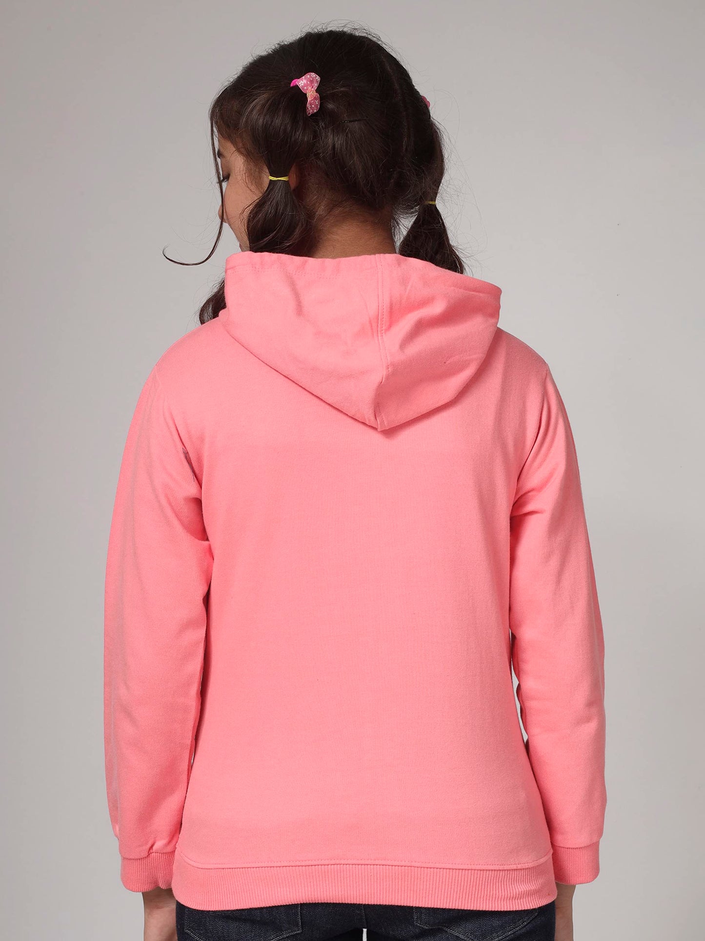 Kyda Kids Girls Cotton Hooded Neck Hoodies - Sweatshirt With Hoodies Full Sleeves Girls Winter Wear, Long Sleeve Sweatshirts For
