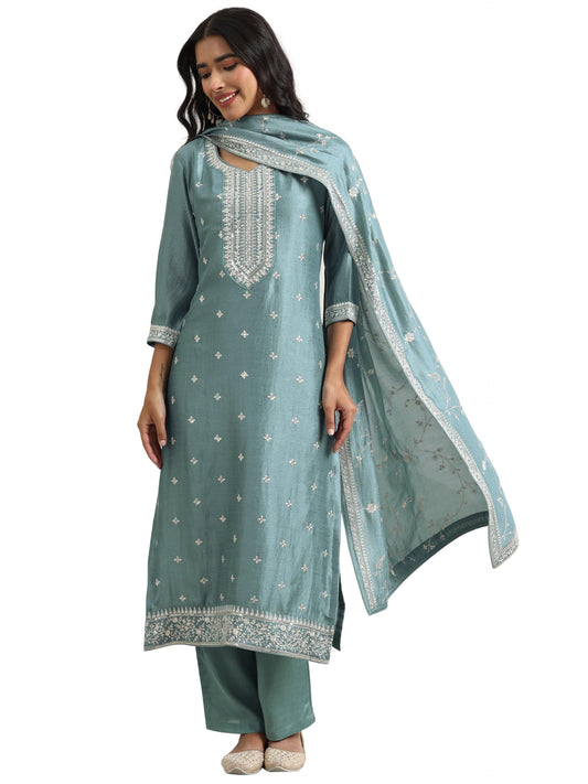 Libas WomenS Silk Blend Kurta Set (99523