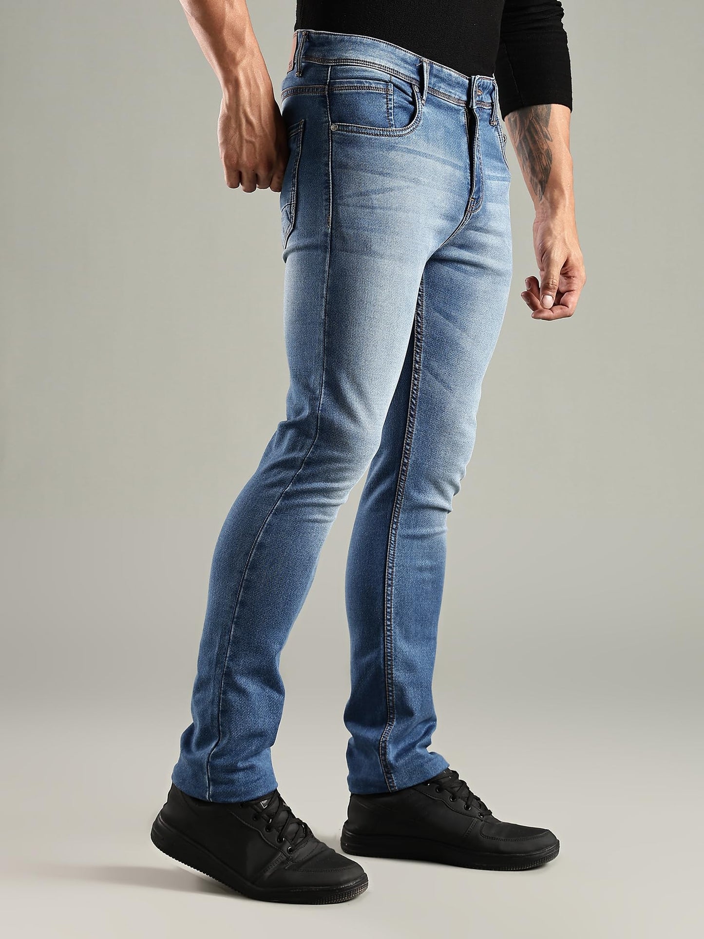 Thomas Scott Mens | Mild Fade | Stright Fit | Denim | Regular Wear | Stretchable | Casual Jeans for Men
