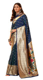 Pujia Mills Woman Pure Paithani Silk Banarasi Saree Indian Ethnic Wear Latest Kanjivaram Banarasi Saree In 2025 Woven Gold Zari