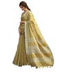 Pujia Mills Woman Soft Linen Saree With Zari Woven Design Cotton Saree Zari Border Saree Indian Ethnic Wear Saree Cotton Saree C
