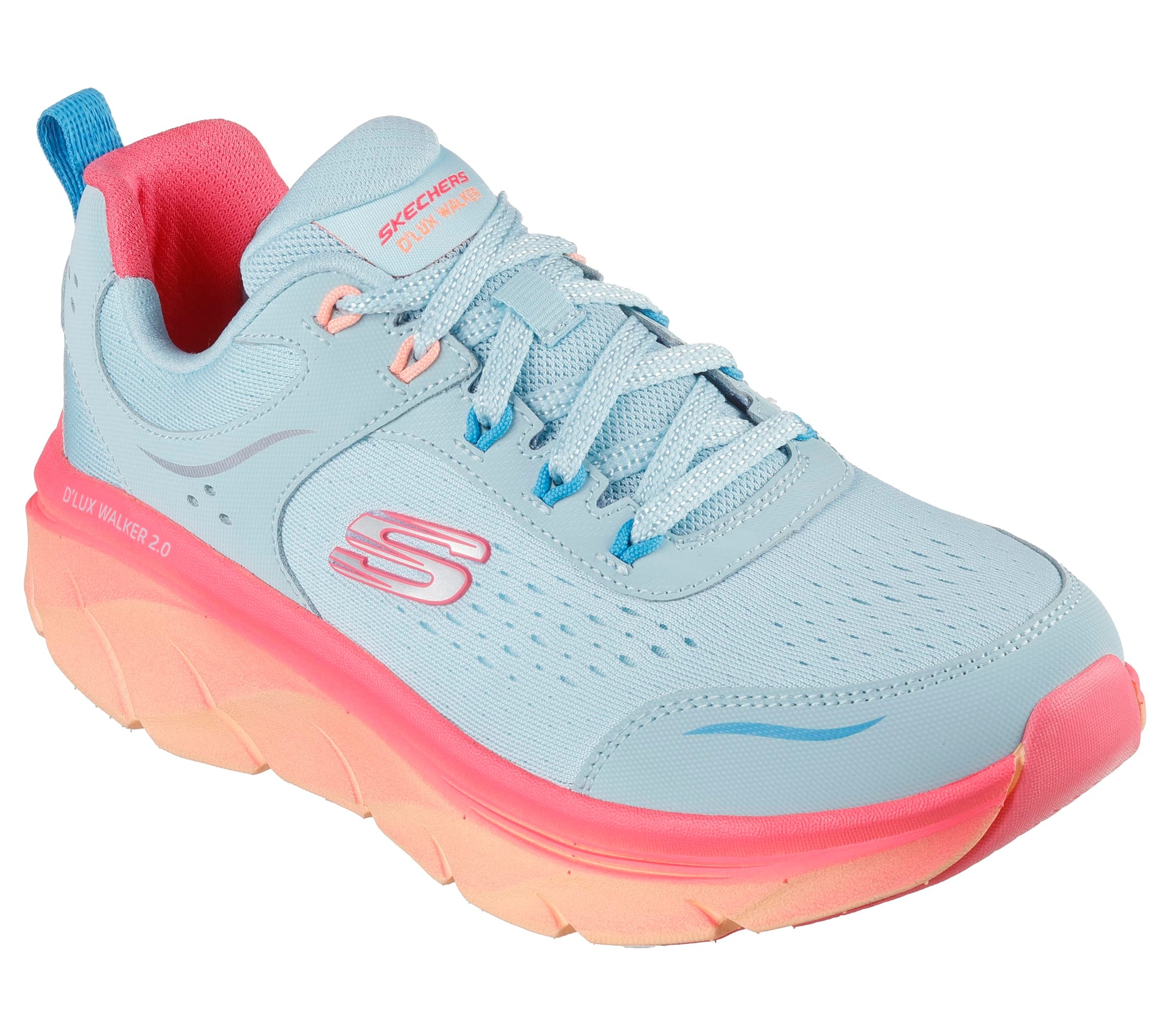 Skechers Women Sport DLux Walker 2.0 Neon Sites Sports Shoes