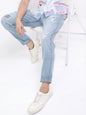 KETCH Mens Blue New Slim Tapered Jeans
