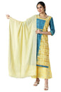 Aurelia Women Yellow Solid Cotton Dupatta, Free Size