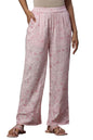 Aurelia Women's Rayon Casual Style Straight Palazzos (24Fea60341_Pink, Free size